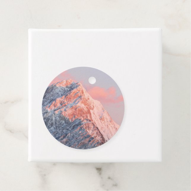 Letztes Sonnenlicht auf dem Berg Storžič, Slowenie Geschenkanhänger (Beispiel)