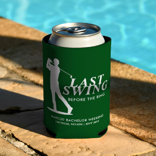 Letztes Swing vor dem Ring Golf Bachelor Dosenkühler