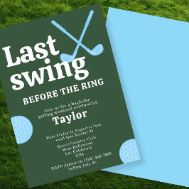 Letztes Swing vor dem Ring Golf Bachelor Einladung