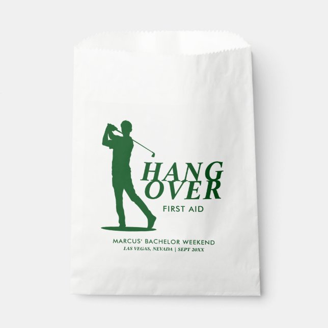 Letztes Swing vor dem Ring Golf Bachelor Geschenktütchen (Vorderseite)