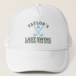 Letztes Swing vor dem Ring Golf Bachelor Truckerkappe