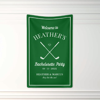 Letztes Swing vor dem Ring Golf Bachelorette Banner