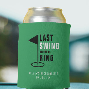 Letztes Swing vor dem Ring Golf Junggeselinnen-Abs Dosenkühler