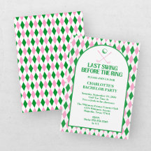 Letztes Swing vor dem Ring Golf Junggeselinnen-Abs