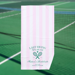 Letztes Swing vor dem Ring Retro Tennis Bach Strandtuch