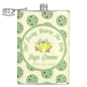 Letztes Swing vor dem Ring Sage & Cream Pickleball Flachmann