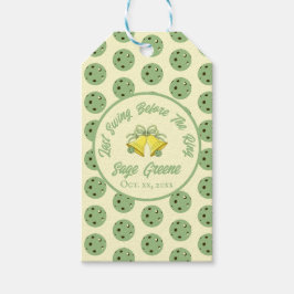 Letztes Swing vor dem Ring Sage & Cream Pickleball Geschenkanhänger