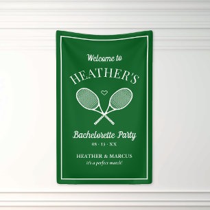 Letztes Swing vor dem Ring Tennis Bachelorette Banner