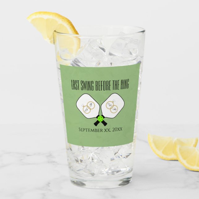 Letztes Swing vor der Hochzeitsfeier Glas (Vorderseite Ice)