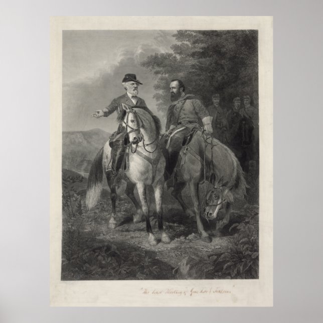 Letztes Treffen von Robert E. Lee & Stonewall Jack Poster (Vorne)