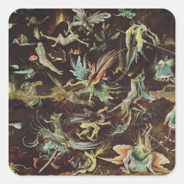 Letztes Urteil, c.1504 Quadratischer Aufkleber (Vorderseite)