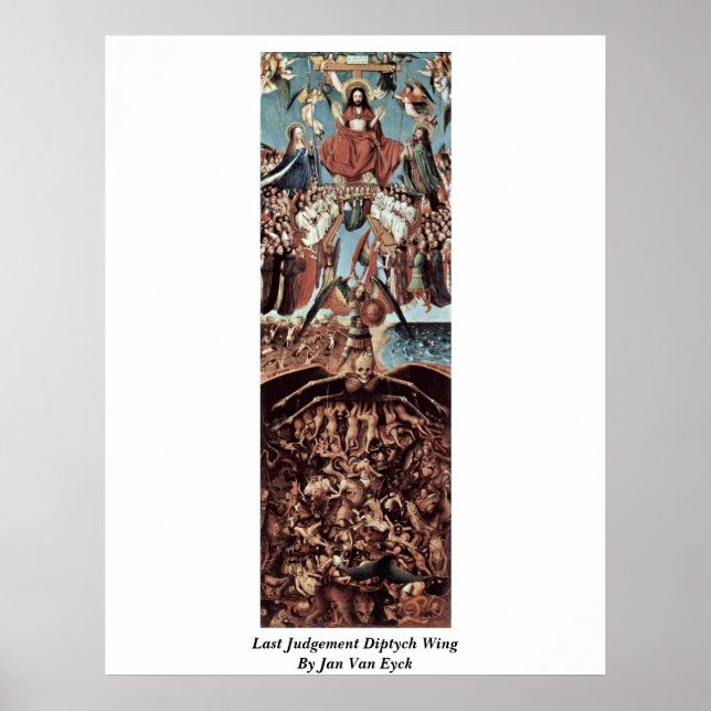 Letztes Urteil Diptych Wing von Jan Van Eyck Poster (Vorne)
