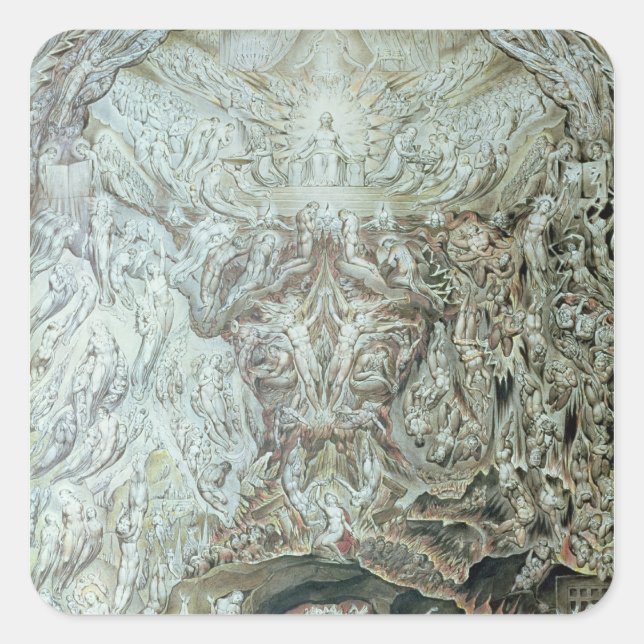 Letztes Urteil Quadratischer Aufkleber (Vorderseite)