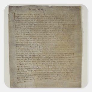 Letztes wird und Testament des Künstlers Quadratischer Aufkleber