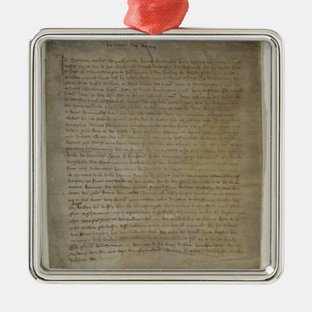Letztes wird und Testament des Künstlers Silbernes Ornament (Vorne)