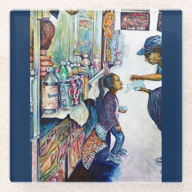 Letztlich produziert Hoffnung Glasuntersetzer (Vorderseite)