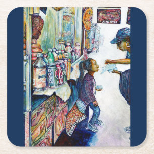 Letztlich produziert Hoffnung Rechteckiger Pappuntersetzer