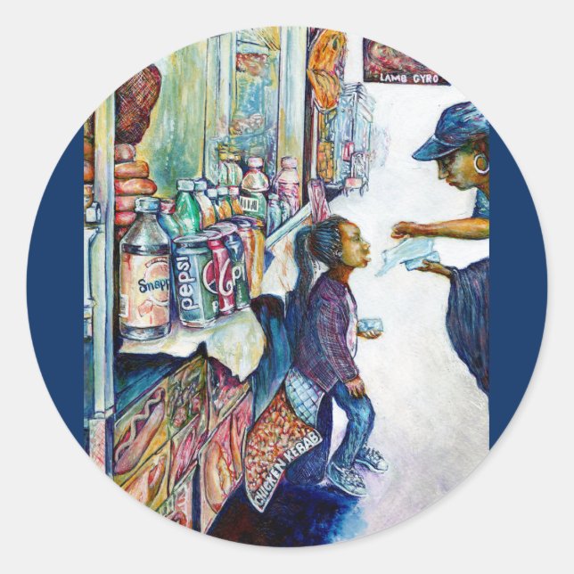 Letztlich produziert Hoffnung Runder Aufkleber (Vorderseite)