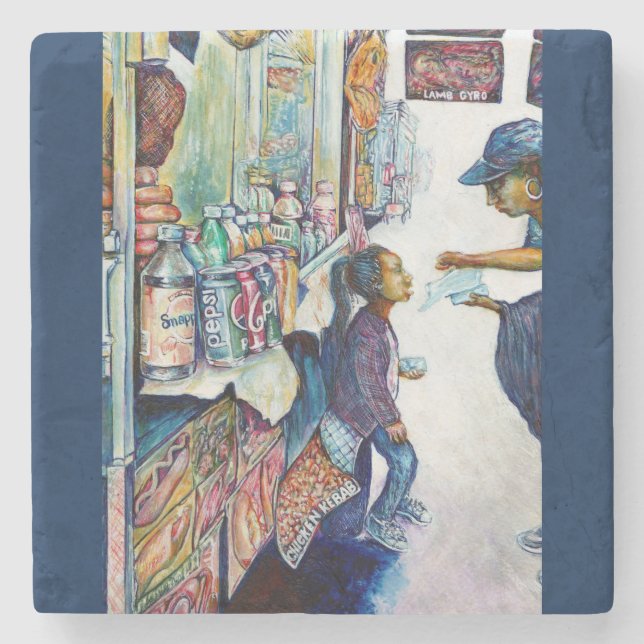 Letztlich produziert Hoffnung Steinuntersetzer (Vorderseite)