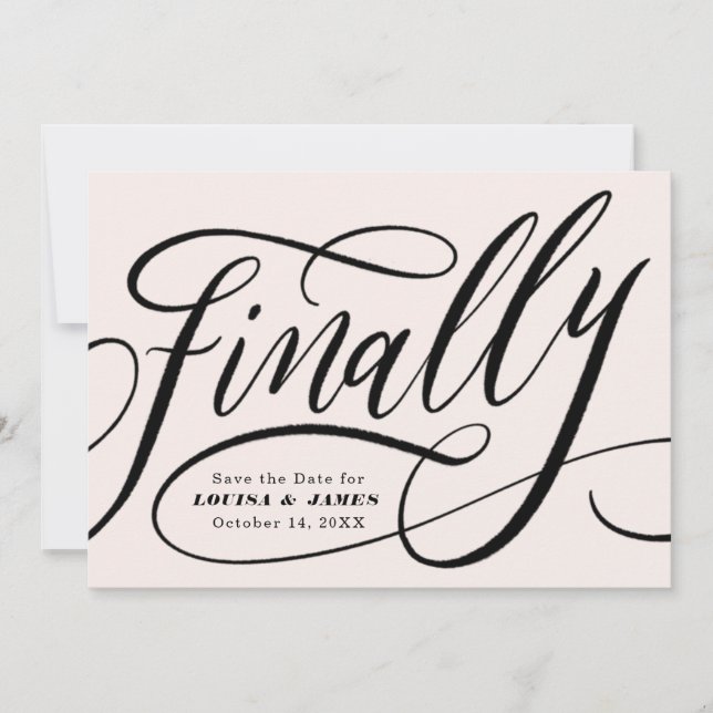 Letztlich verschoben Ändern Sie das Datum Save the Einladung (Vorderseite)