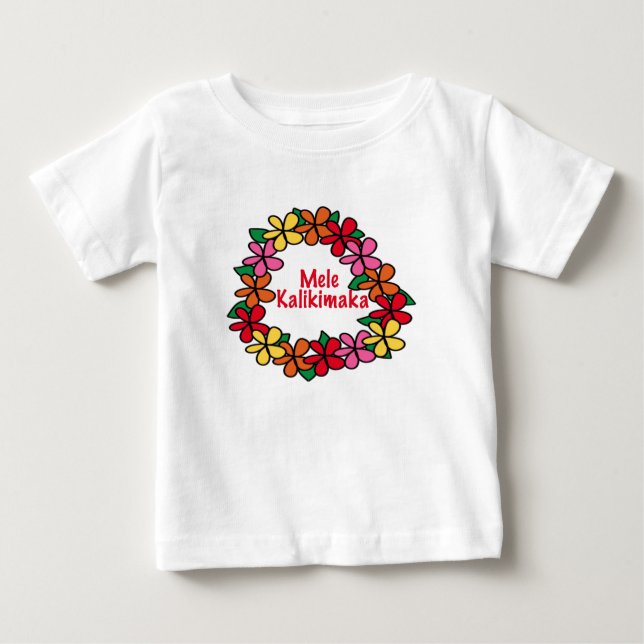 Leu-Hawaiianer-Weihnachten Baby T-shirt (Vorderseite)