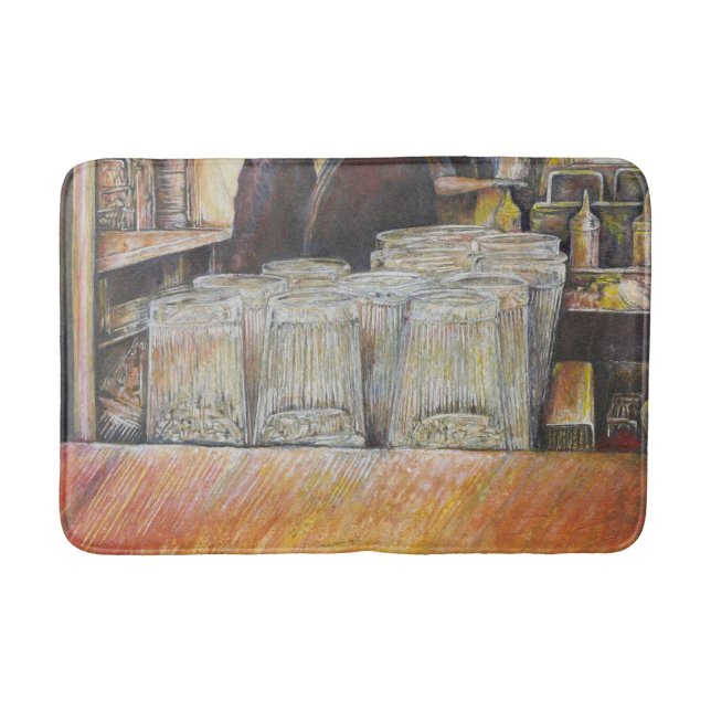 Leuchtäquivalent für leidenschaftliche Emotionen Badematte (Vorderseite)