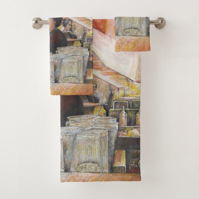 Leuchtäquivalent für leidenschaftliche Emotionen Badhandtuch Set (Insitu)