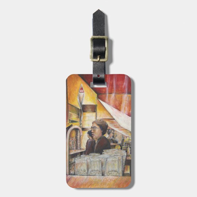 Leuchtäquivalent für leidenschaftliche Emotionen Gepäckanhänger (Vorderseite vertikal)