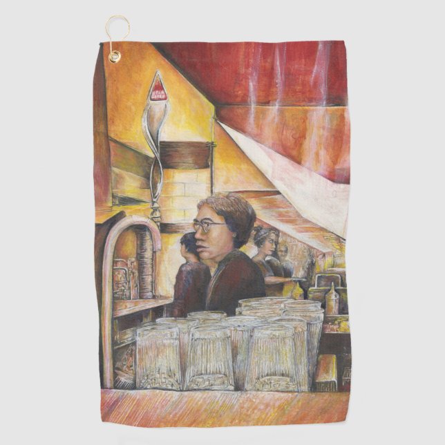 Leuchtäquivalent für leidenschaftliche Emotionen Golfhandtuch (Vorderseite)