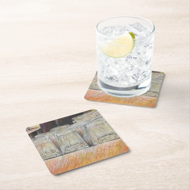 Leuchtäquivalent für leidenschaftliche Emotionen Rechteckiger Pappuntersetzer (Vor Ort)