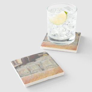 Leuchtäquivalent für leidenschaftliche Emotionen Steinuntersetzer