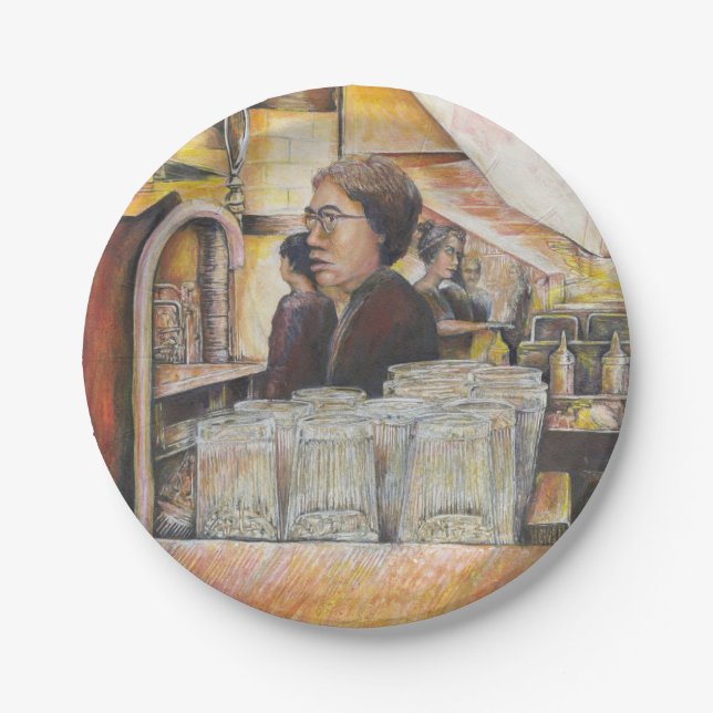 Leuchtäquivalent von leidenschaftlichen Emotionen Pappteller (Vorderseite)