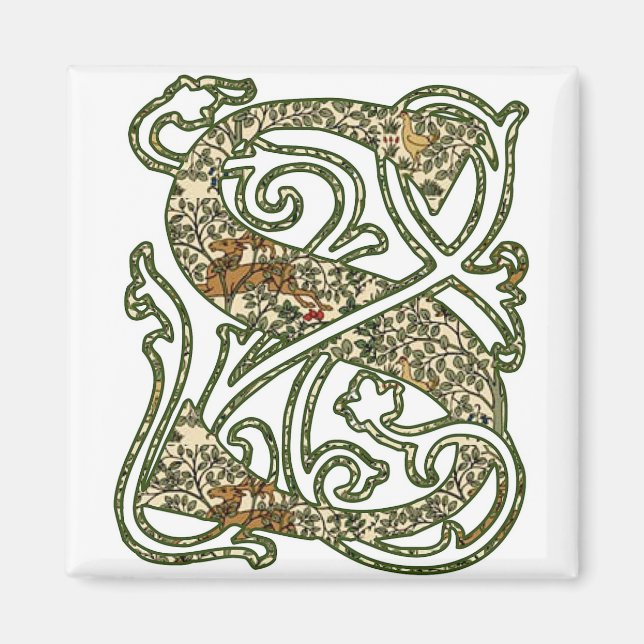 Leuchtbuchstabe "S" Magnet (Vorne)