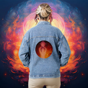 Leuchtdichte Resilienz rosa Jeansjacke