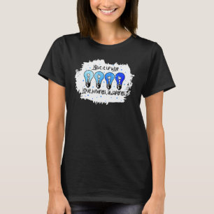 Leuchte es Blau Autismus-Bewusstsein Puzzleteil R T-Shirt