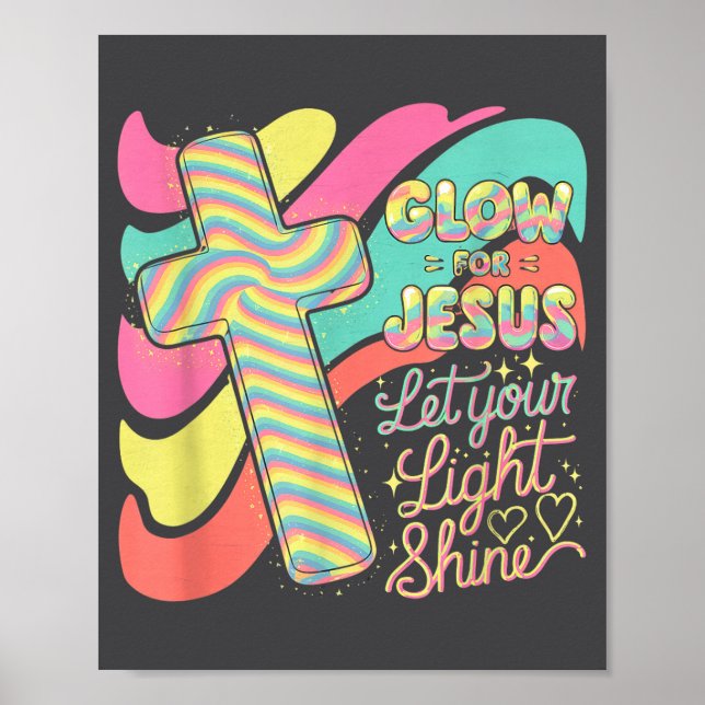 Leuchte für Jesus Christlicher Glaube Löwe Gott Ch Poster (Vorne)