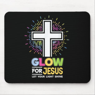 Leuchte für Jesus Christliches Kreuz T-Shirt Jesus Mousepad