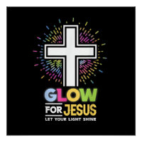 Leuchte für Jesus Christliches Kreuz T-Shirt Jesus