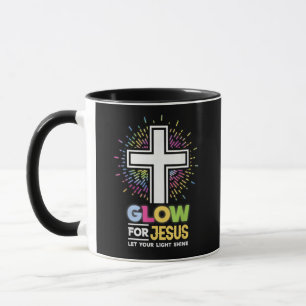 Leuchte für Jesus Christliches Kreuz T-Shirt Jesus Tasse