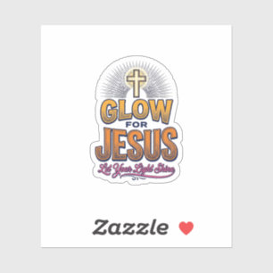 Leuchte für Jesus Lass dein Licht scheinen Christl Aufkleber
