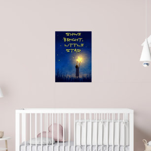 Leuchte Hell, Kleiner Stern – Süße Sternennacht Poster