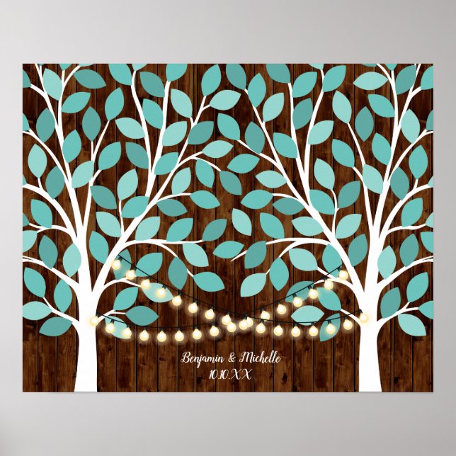 Leuchten - 100 Signature Guest Book Alternative Poster (Vorne)