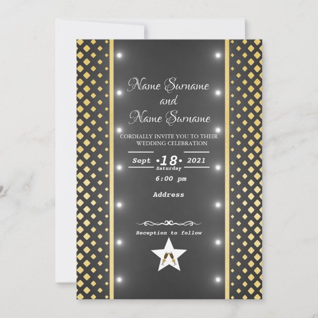 Leuchten Einladung (Vorderseite)