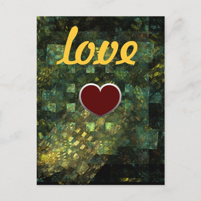 Leuchten in der Liebe Postkarte (Vorderseite)