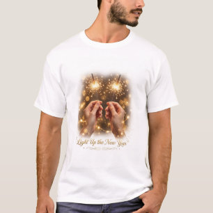 Leuchten Sie das neue Jahr Herren T-Shirt