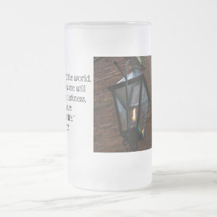Leuchten Sie den Weg Mattglas Bierkrug Bierglas