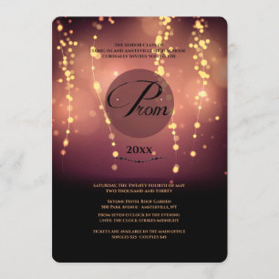 Leuchten Sie der Himmel-Abschlussball-Einladung Einladung