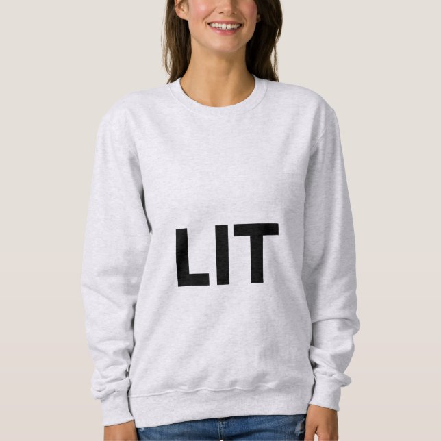 leuchten sweatshirt (Vorderseite)