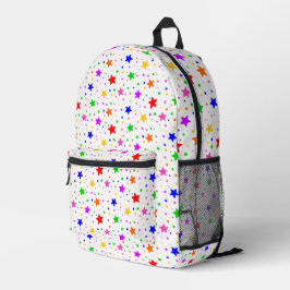 leuchtend bedruckter rucksack