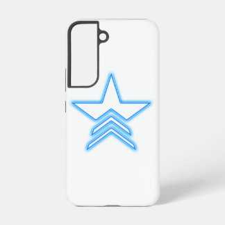 Leuchtend blaue Stern Commander Samsung Hülle Samsung Galaxy Hülle